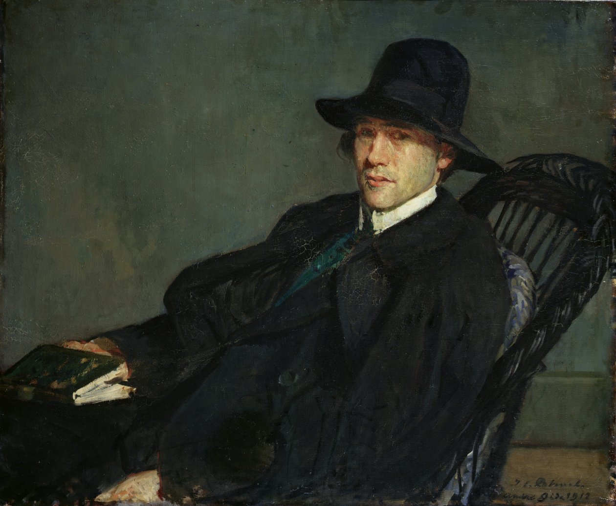 Portret van Andre Gide (1869-1951) 1912 door Jacques Emile Blanche