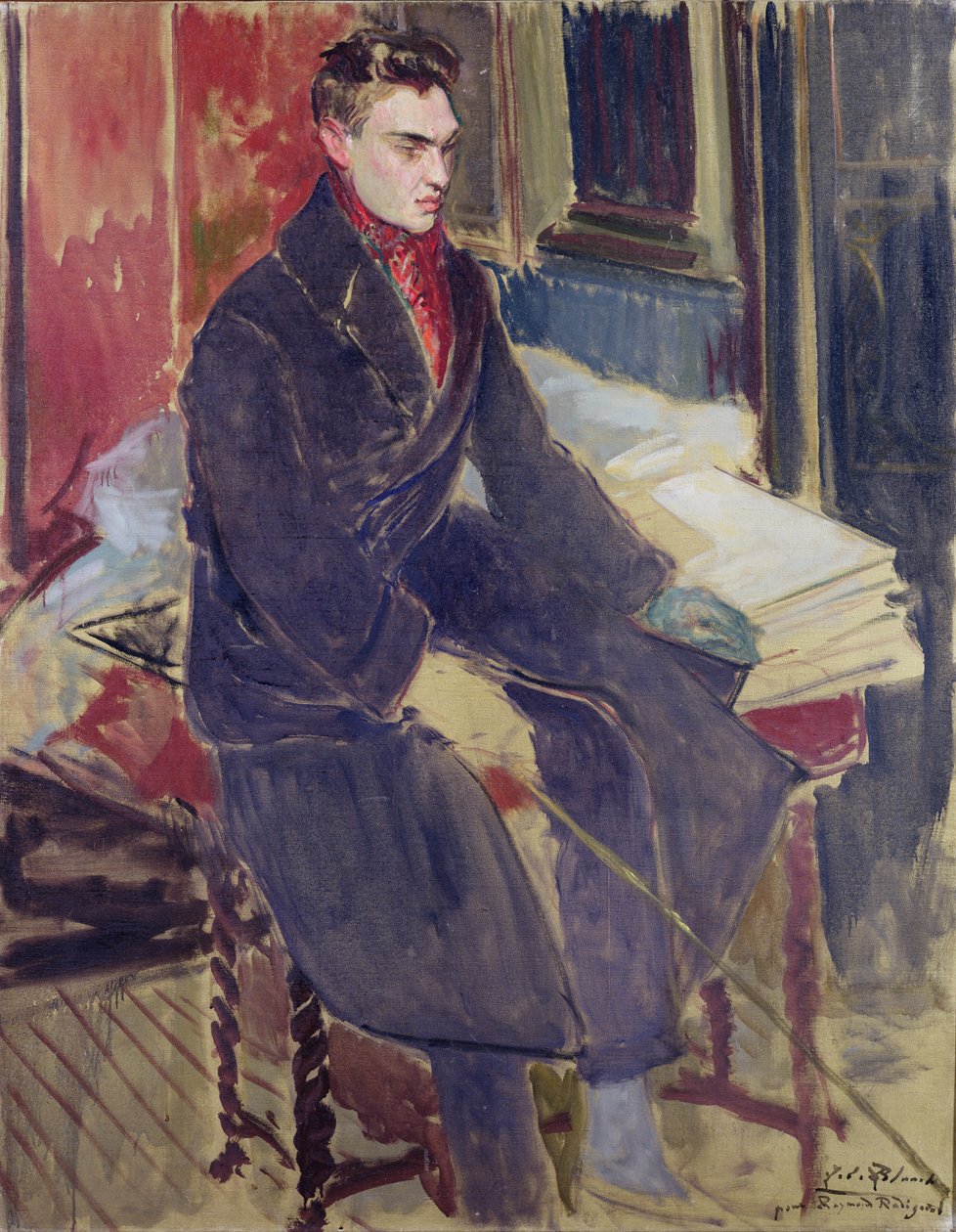 Portret van Raymond Radiguet (1903-23) door Jacques Emile Blanche
