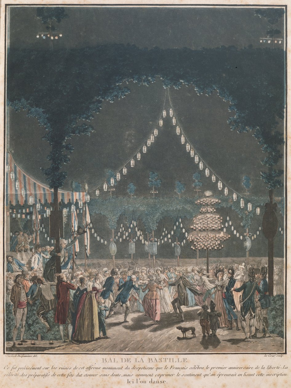 Het Bastille Bal door Jacques Francois Joseph Swebach