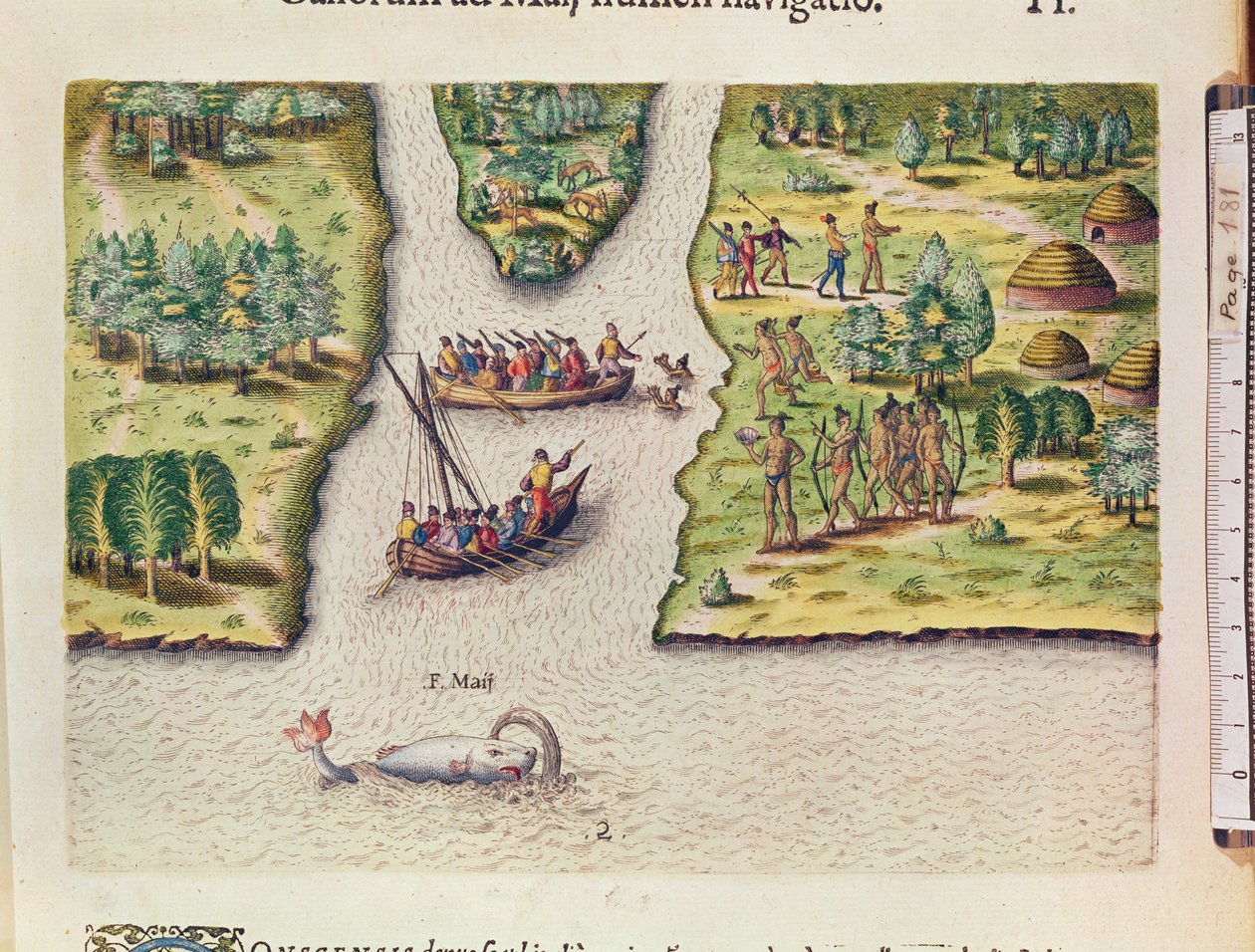 De Fransen ontdekken de Rivier van Mei, uit 