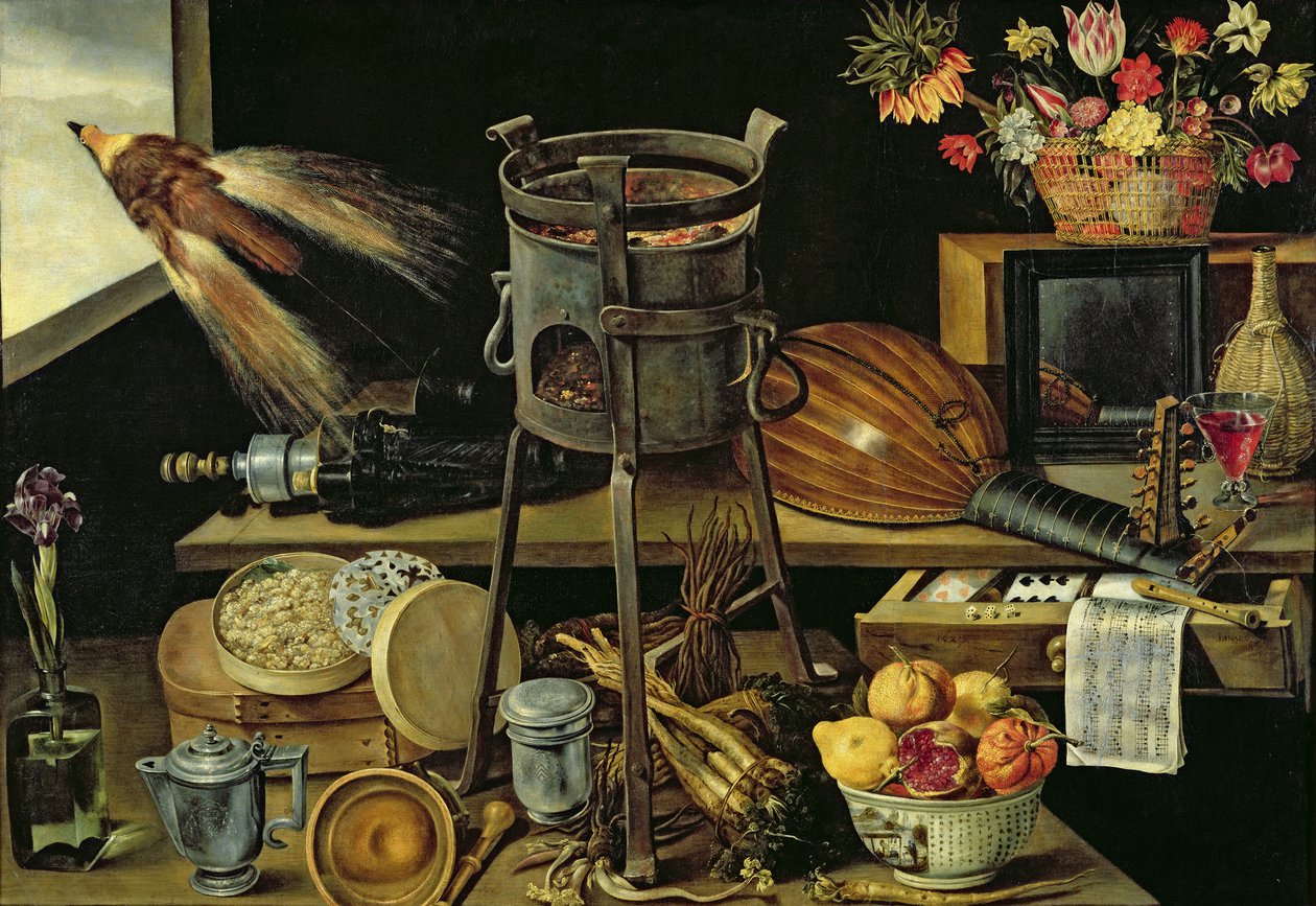 De vijf zintuigen, 1638 door Jacques Linard