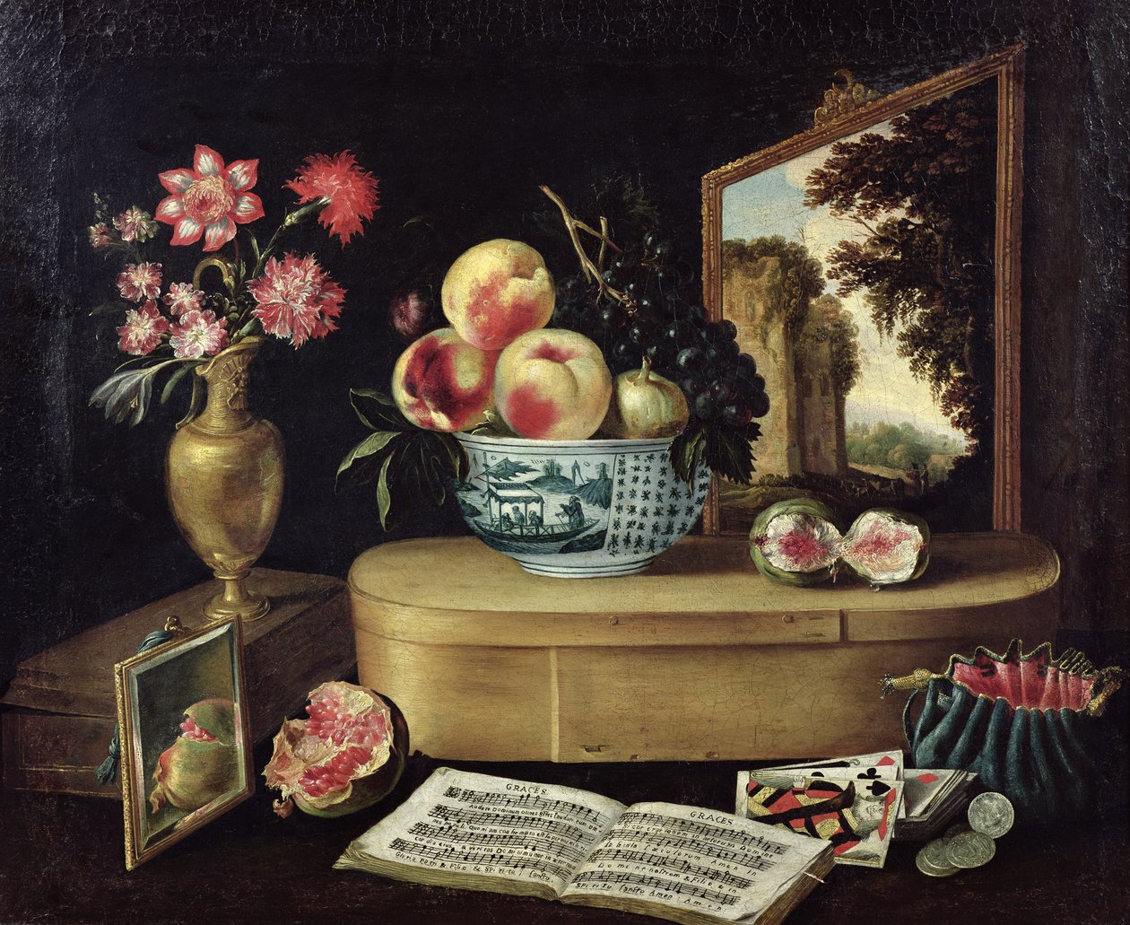 De vijf zintuigen, 1638 door Jacques Linard