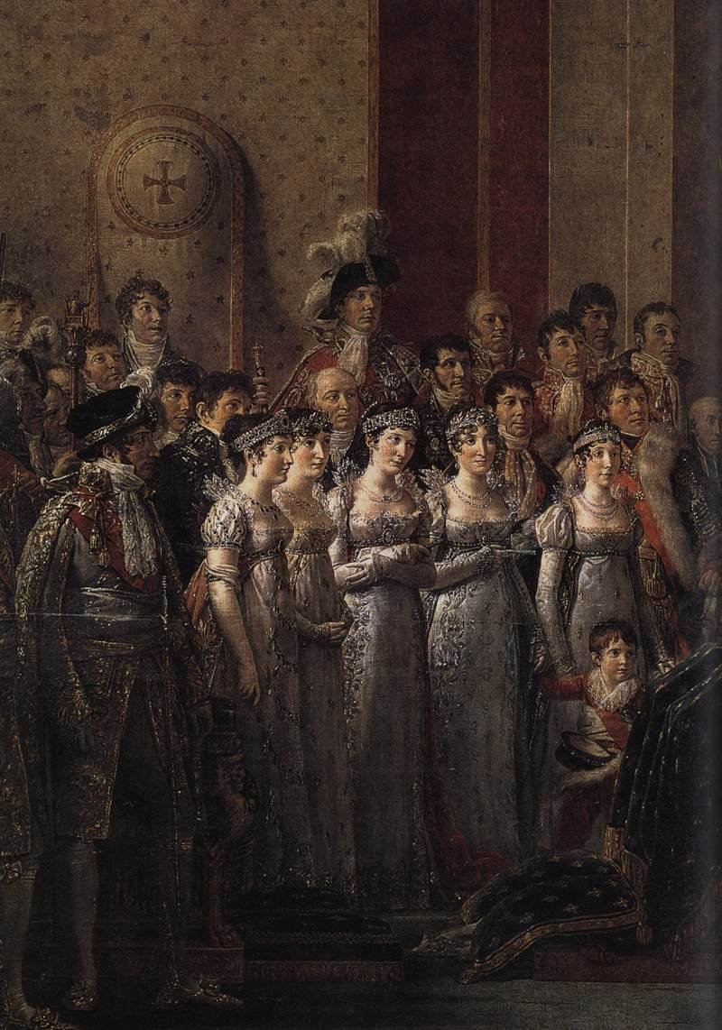 Inwijding van Keizer Napoleon I (detail) door Jacques Louis David