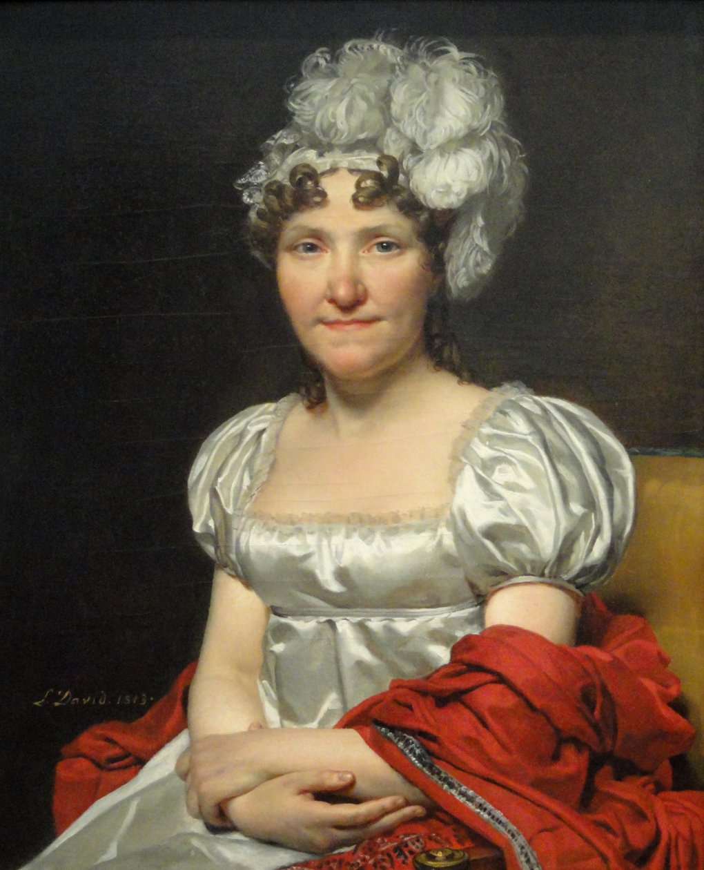 Madame David door Jacques Louis David