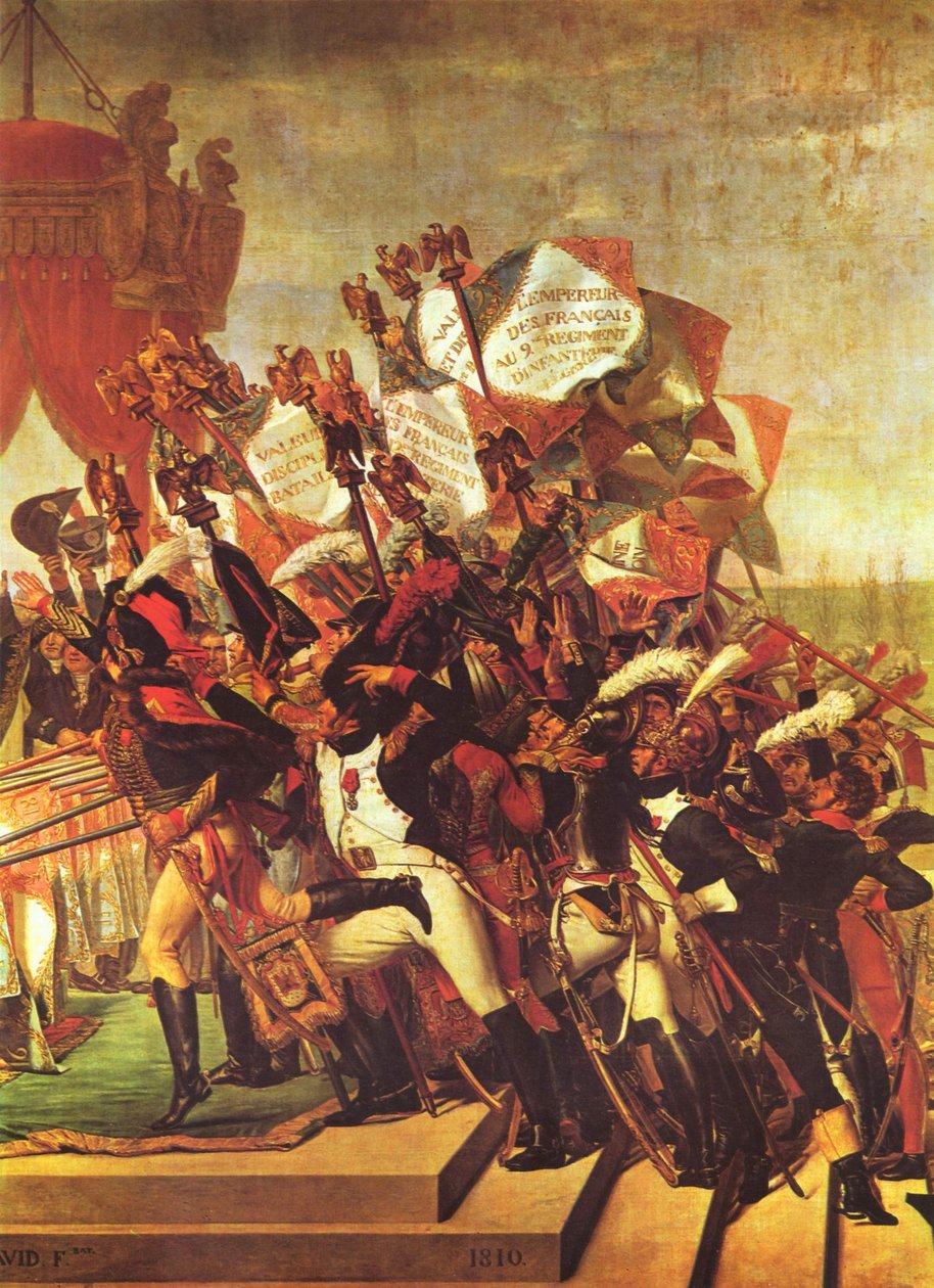 Eed van het leger aan de keizer door Jacques Louis David