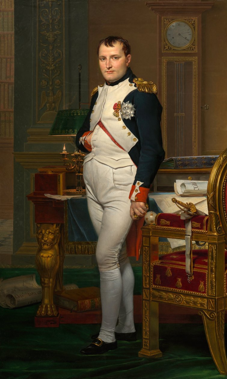 De keizer Napoleon in zijn studeerkamer in de Tuilerieën door Jacques Louis David