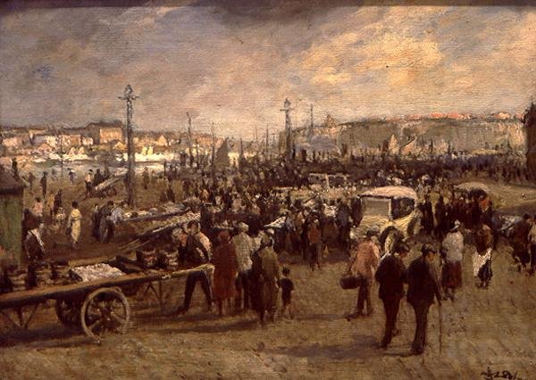 De Visverkoop door Jacques Emile Blanche