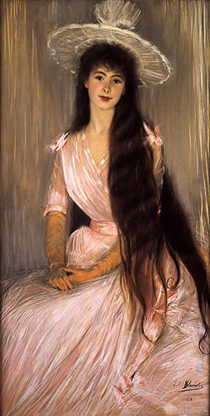 De roze roos door Jacques Emile Blanche