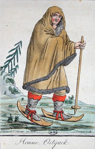Ostyak Man op Ski