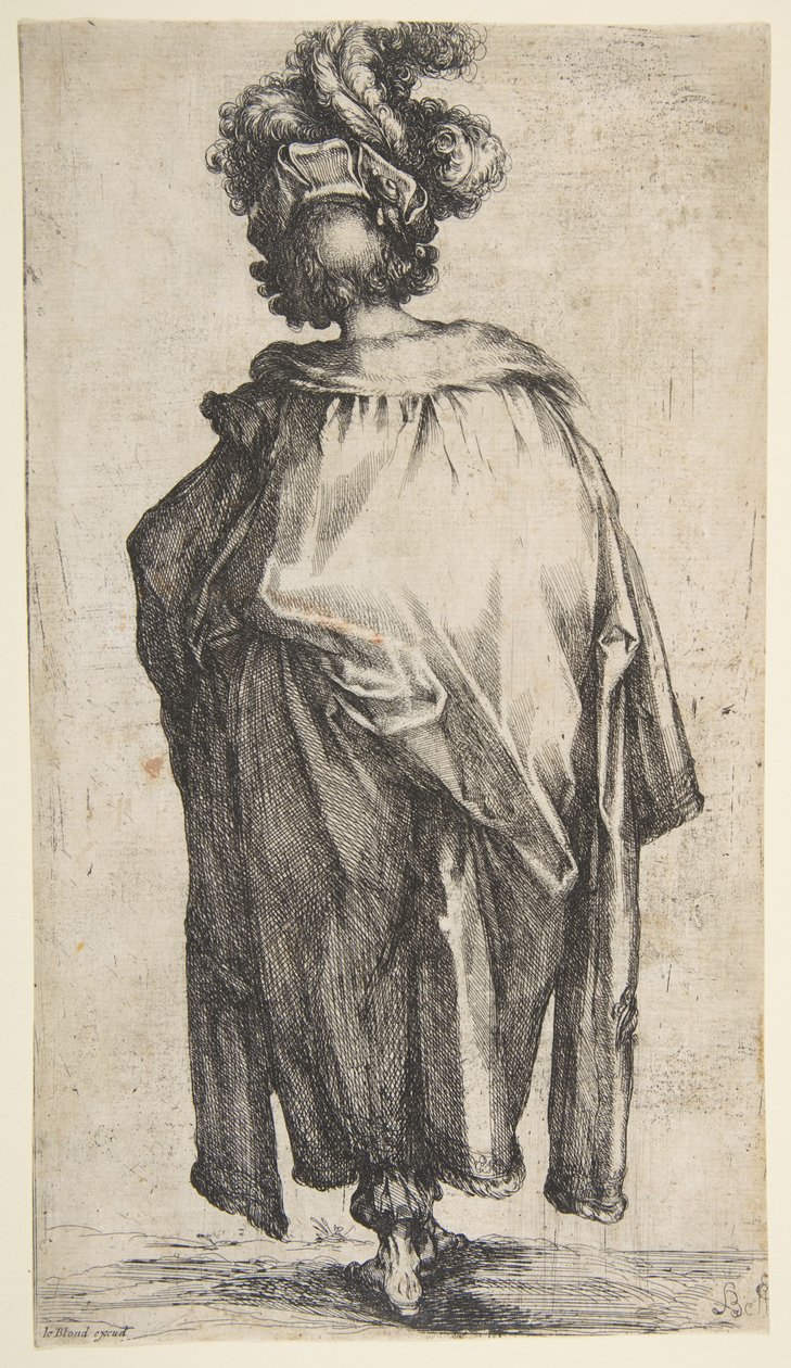 Melchior, uit de serie Drie Wijzen, 1595-1616 door Jacques Bellange