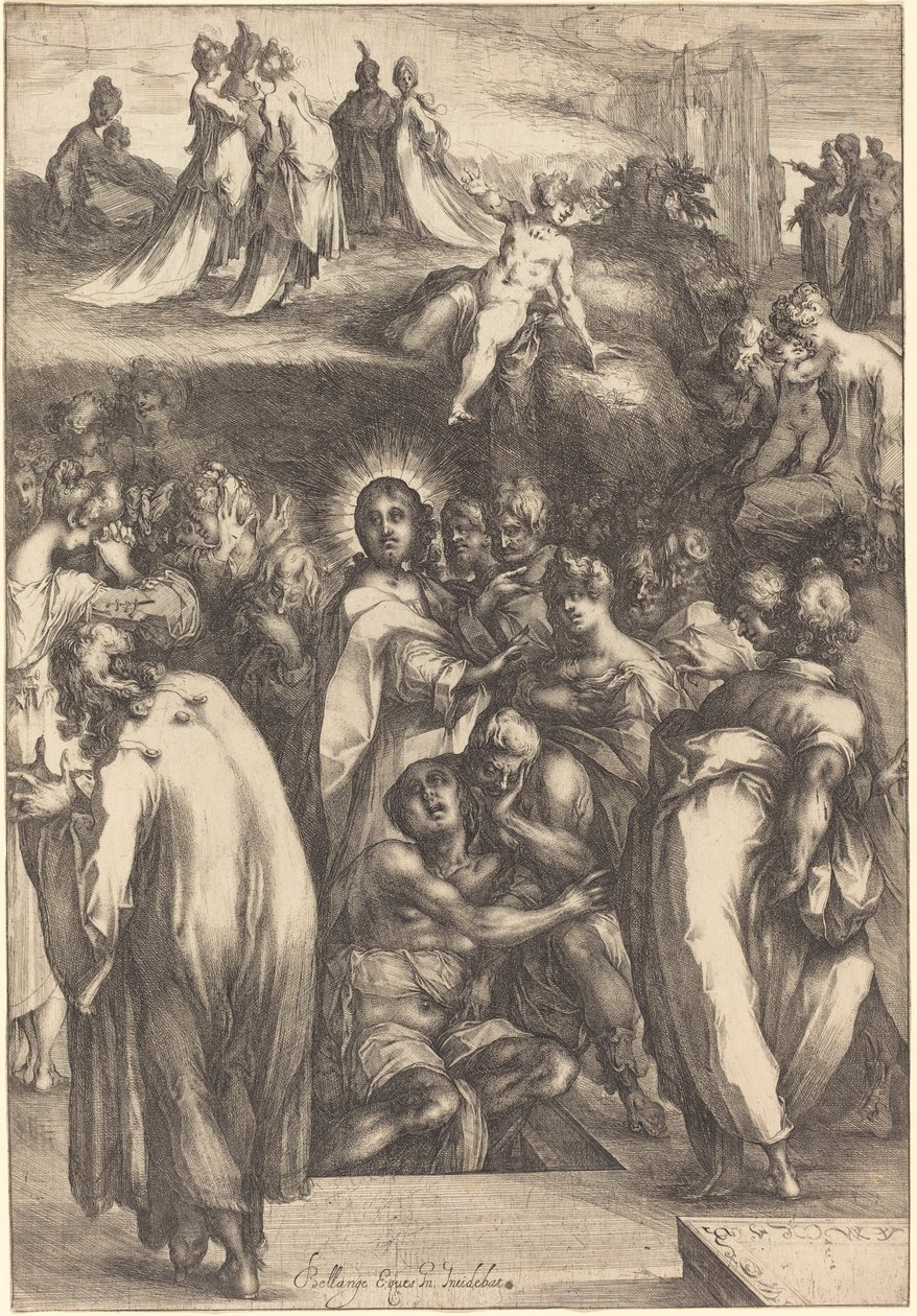 De Opwekking van Lazarus door Jacques Bellange