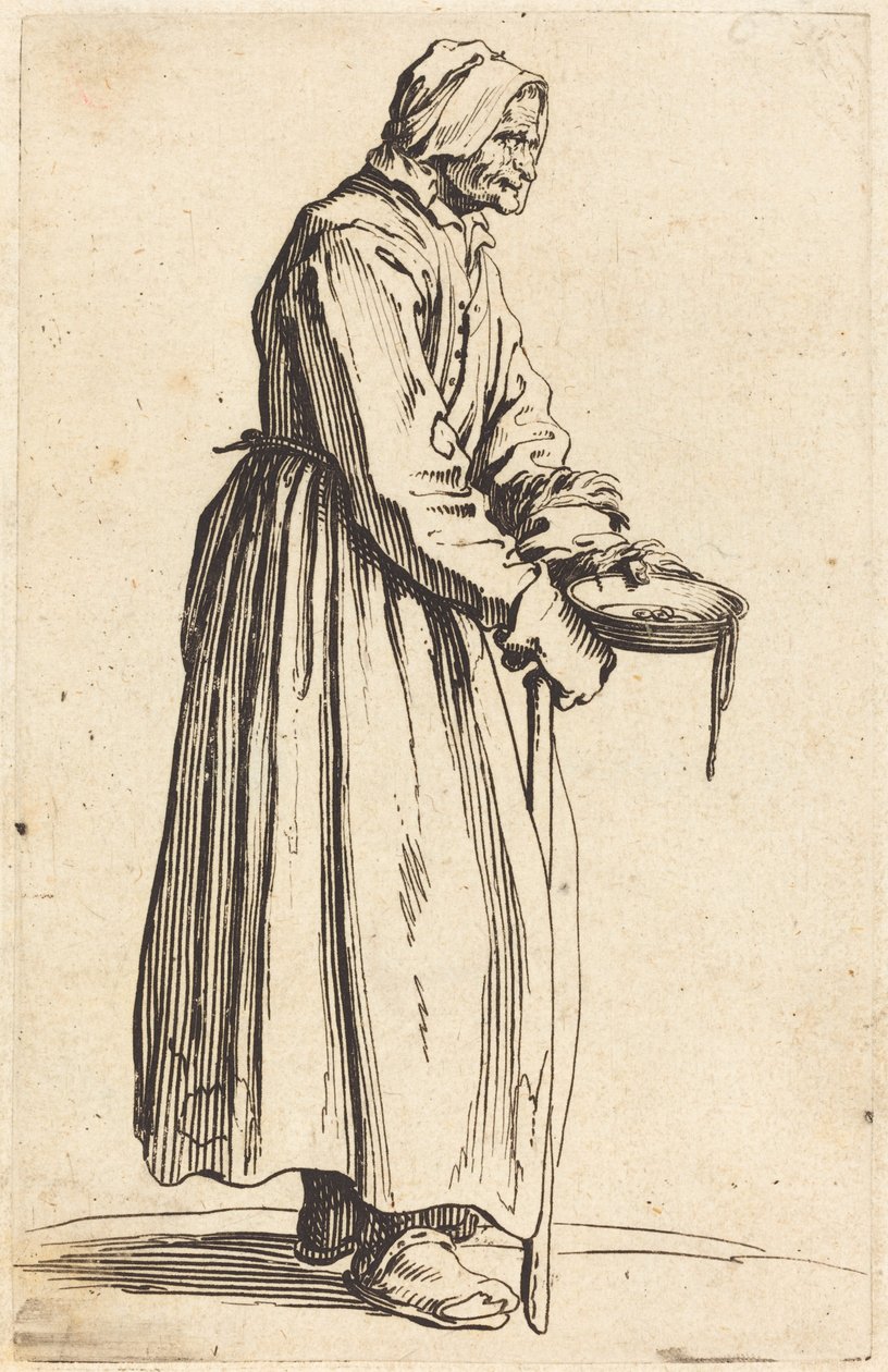 Bedelares met Pan door Jacques Callot