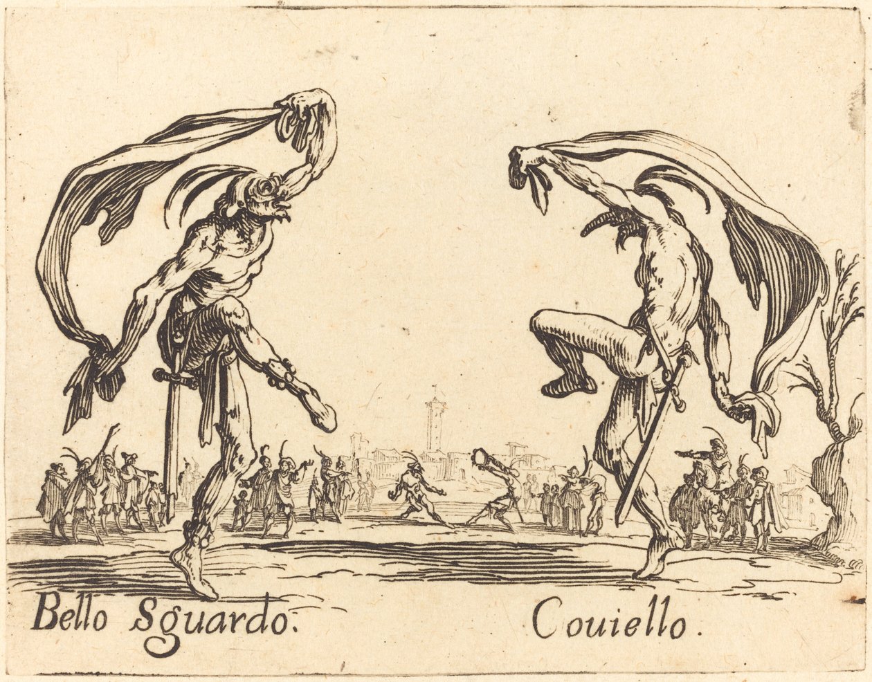 Bello Sguardo en Coviello door Jacques Callot
