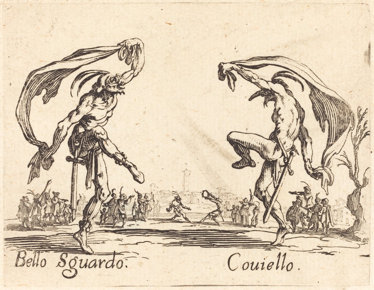 Bello Sguardo en Coviello door Jacques Callot