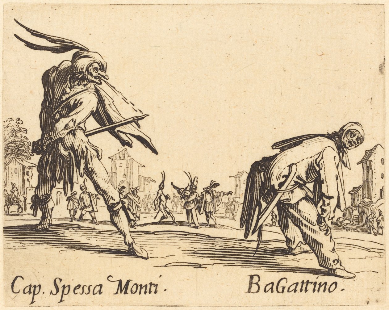 Cap. Spessa Monti en Bagattino, ca. 1622 door Jacques Callot