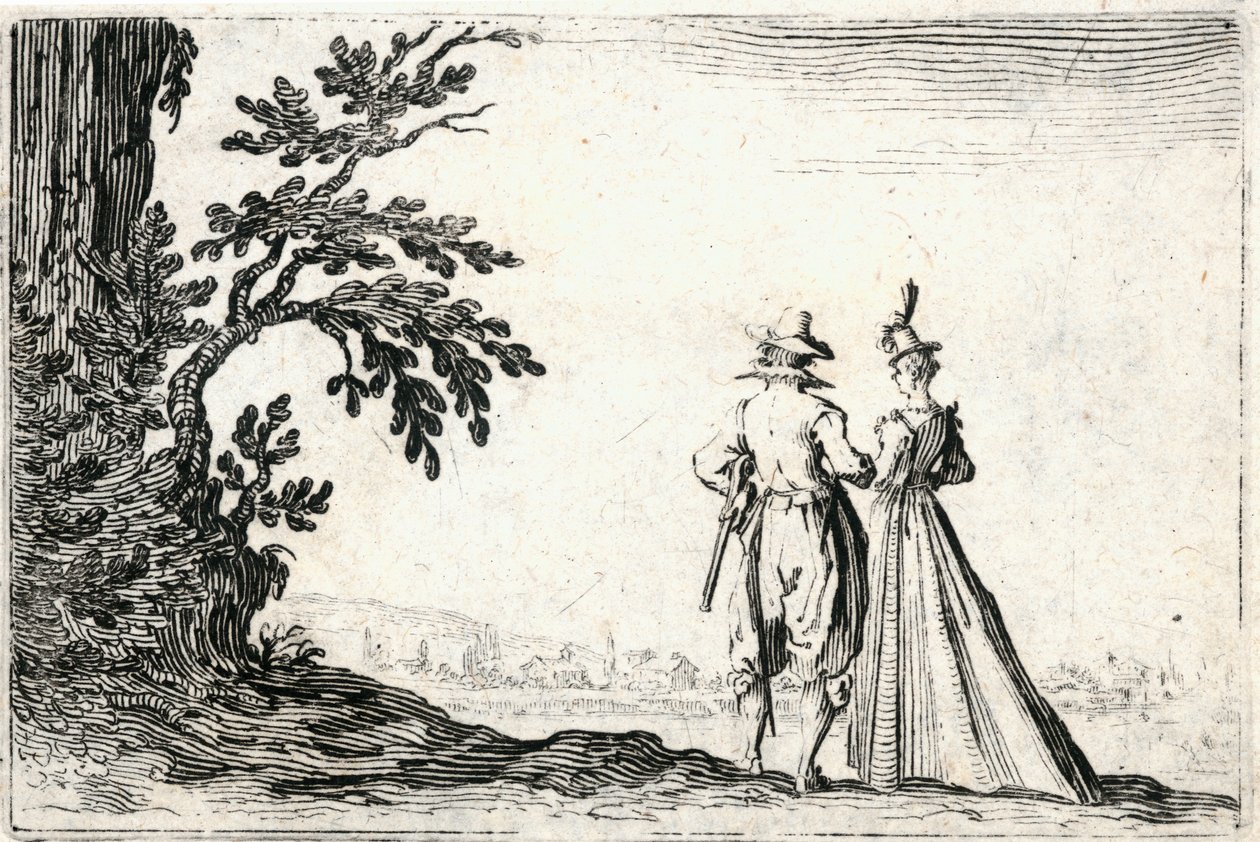 Caprices van verschillende figuren door Jacques Callot