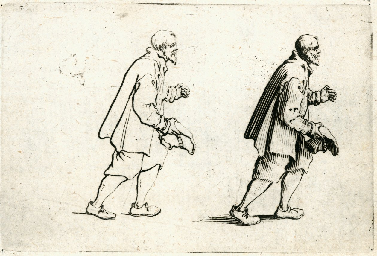 Caprices van verschillende figuren door Jacques Callot