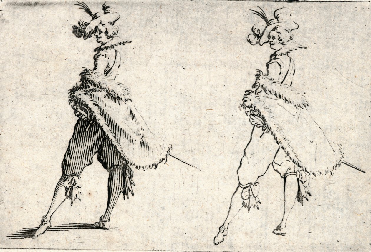 Caprices van verschillende figuren door Jacques Callot