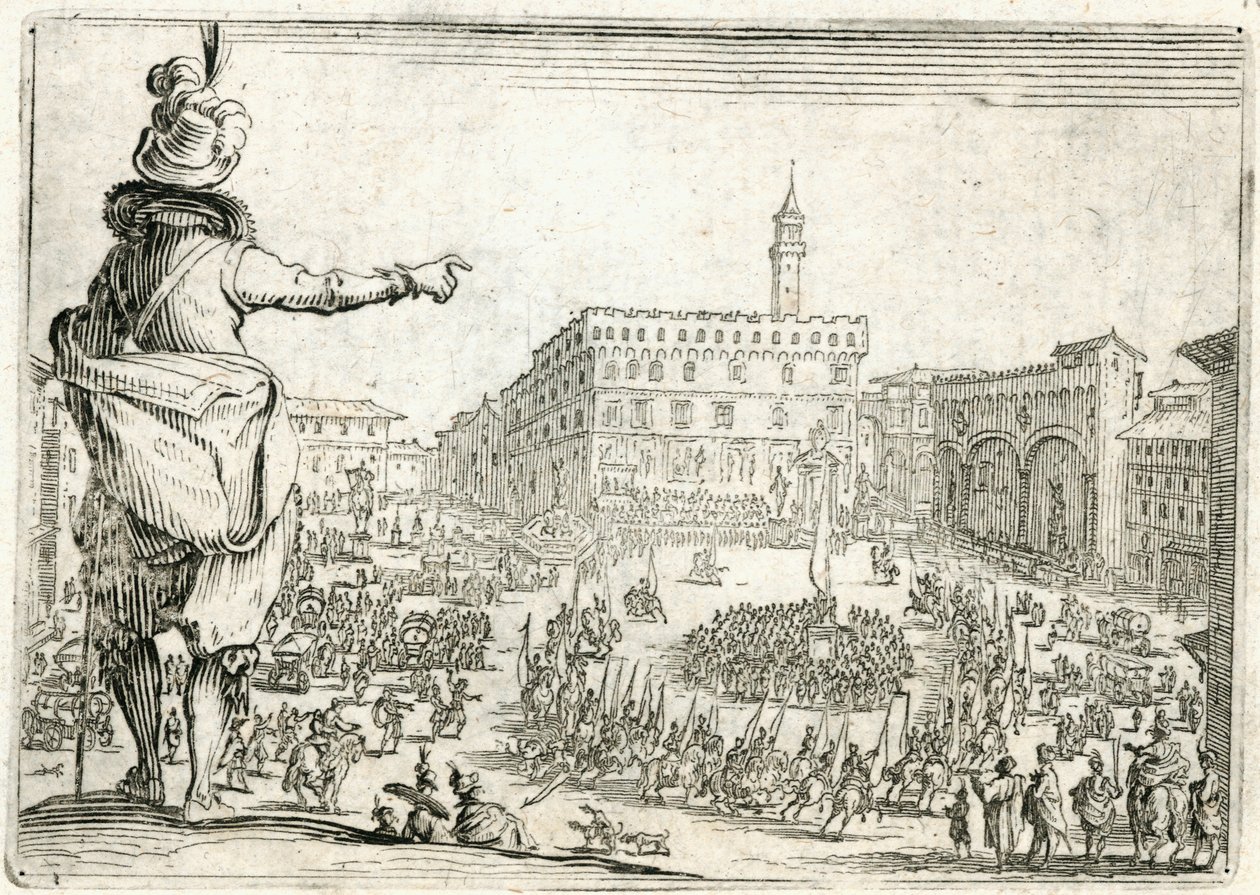 Caprices van verschillende figuren door Jacques Callot