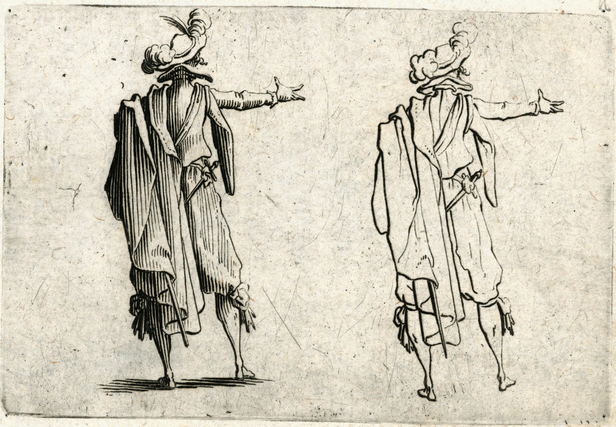 Caprices van verschillende figuren door Jacques Callot