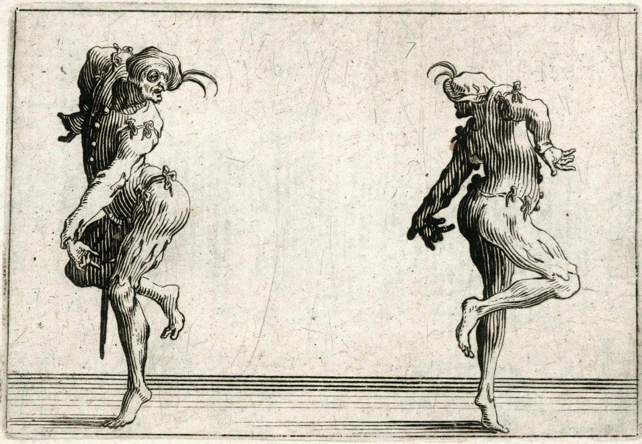 Caprices van verschillende figuren door Jacques Callot