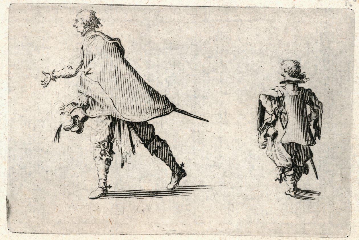 Caprices van verschillende figuren door Jacques Callot