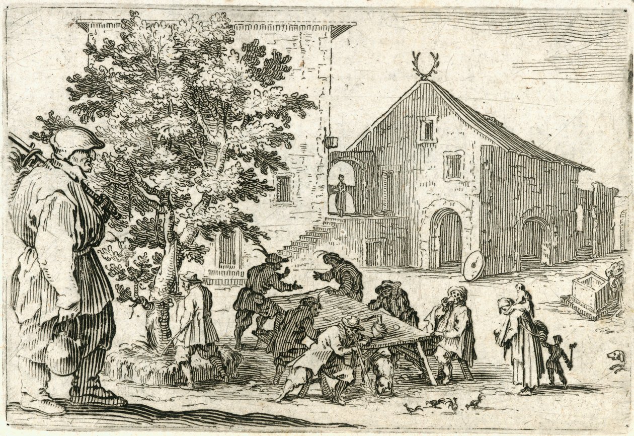 Caprices van verschillende figuren door Jacques Callot
