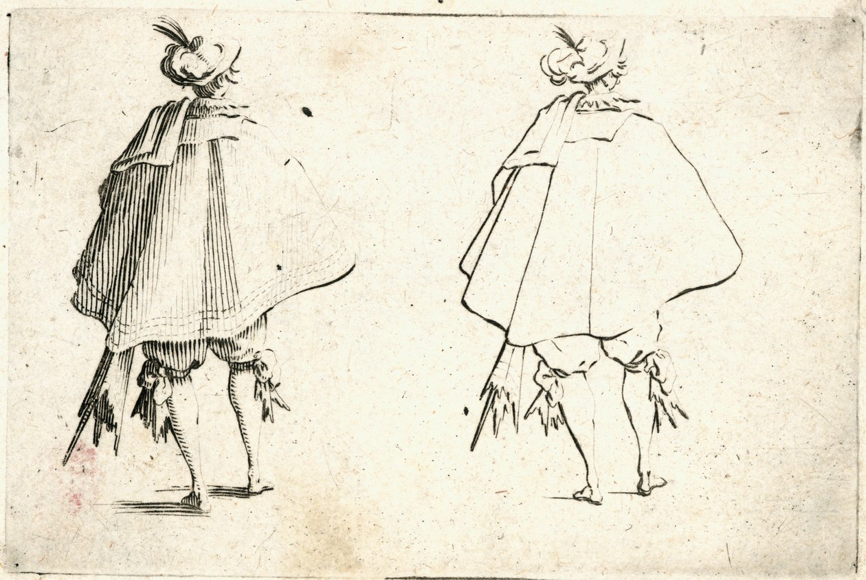 Caprices van verschillende figuren door Jacques Callot