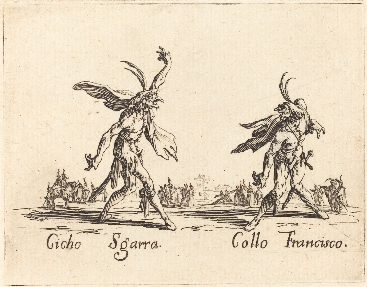 Cicho Sgarra en Collo Francisco door Jacques Callot