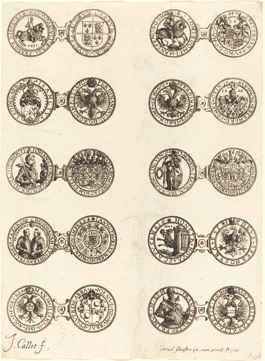 Munten [plaat 5] door Jacques Callot