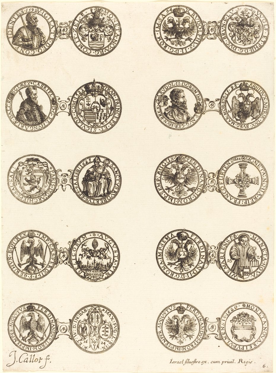 Munten [plaat 6] door Jacques Callot