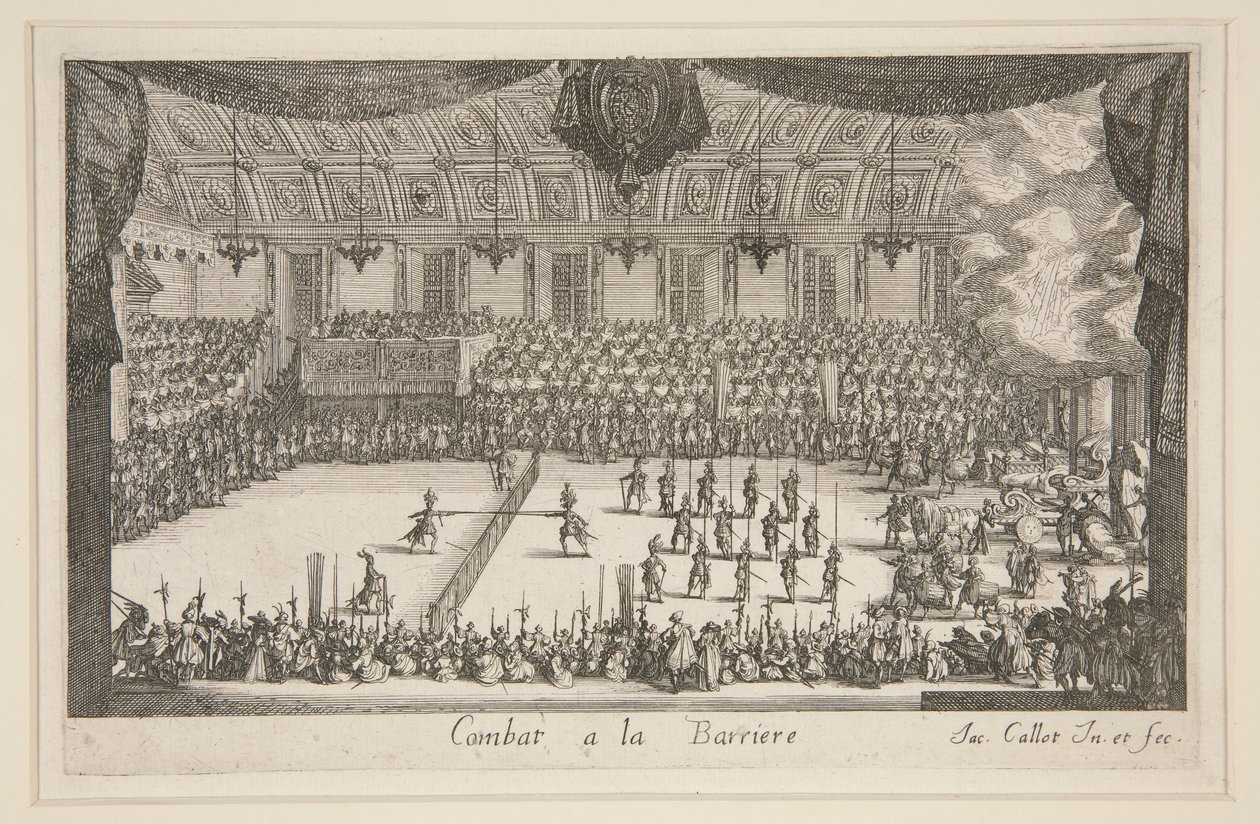 Combat à la Barrière, le Combat door Jacques Callot