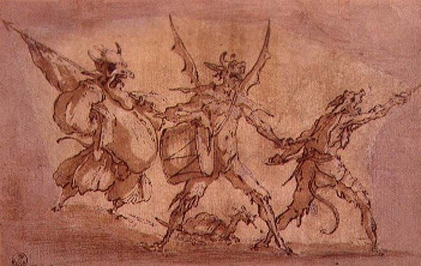 Duivelse Musketiers door Jacques Callot