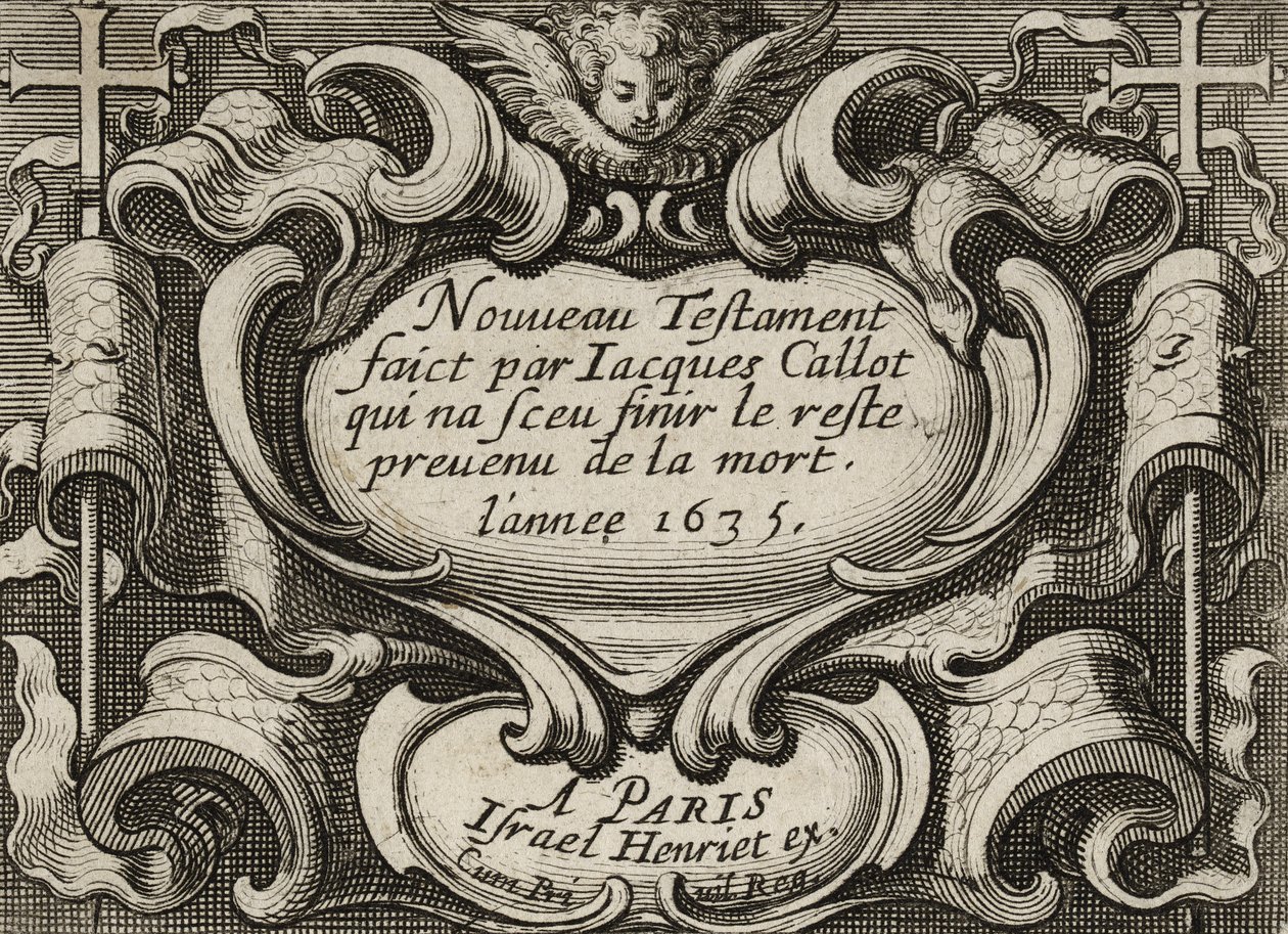 Frontispice, ca. 1635 door Jacques Callot
