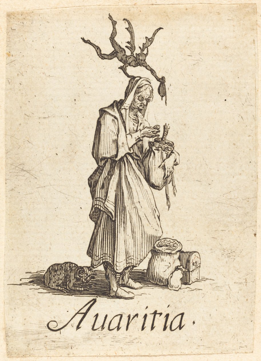 Hebzucht door Jacques Callot