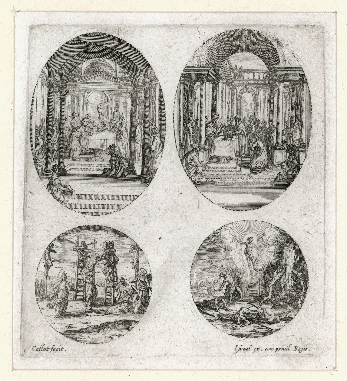De wonderen van het lijdensverhaal ... (gravure) door Jacques Callot
