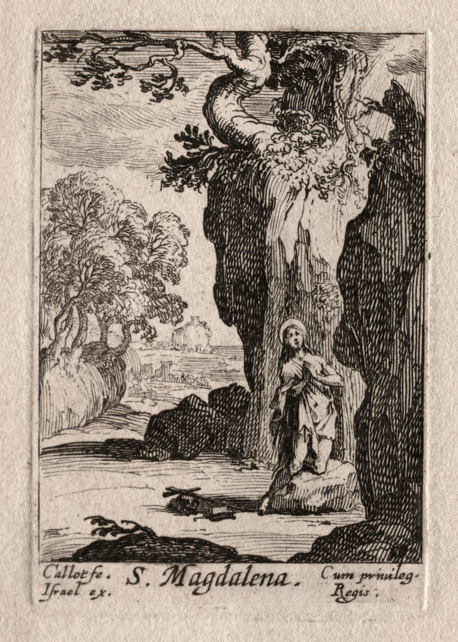 Les Penitents: St. Madeleine berouwvol door Jacques Callot