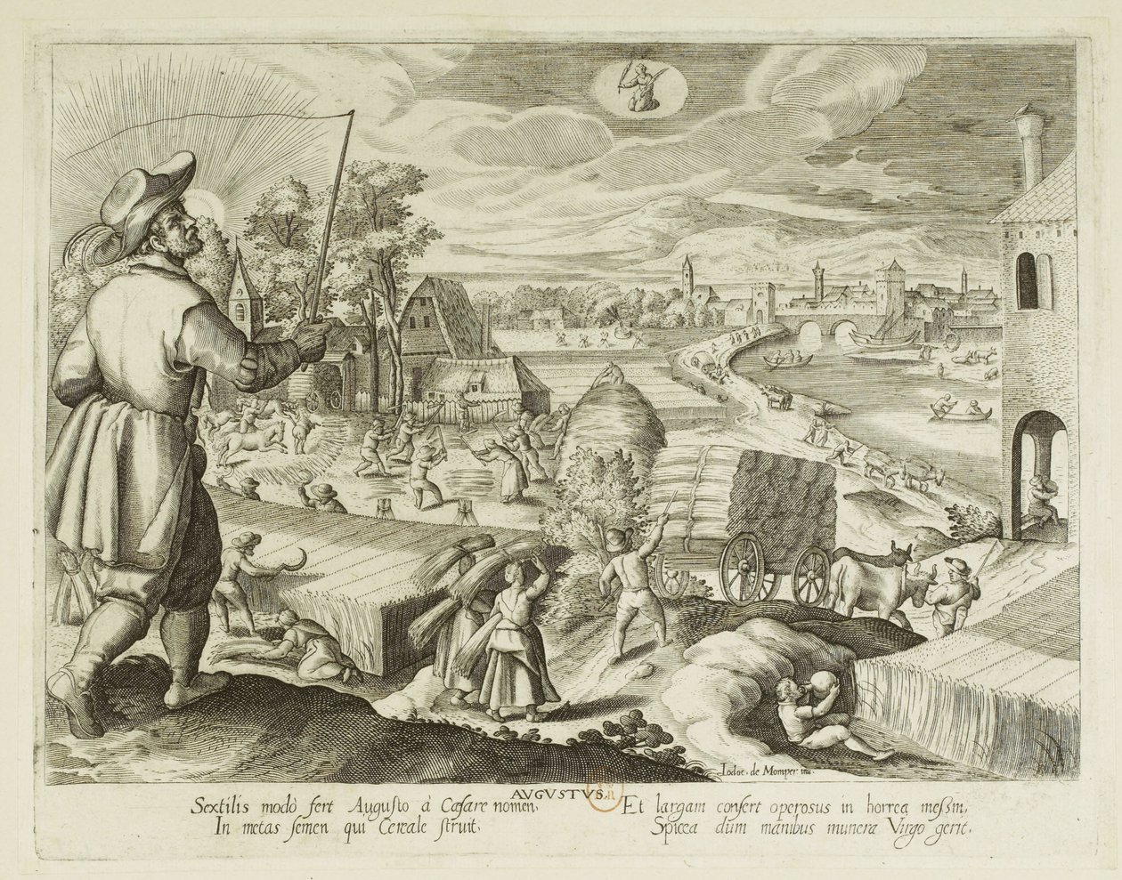Maanden. 8, augustus door Jacques Callot