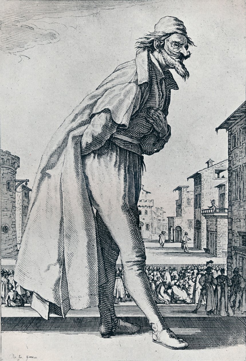 No. IV.- De Grote Pantalon, c1620-1635, 1924 door Jacques Callot