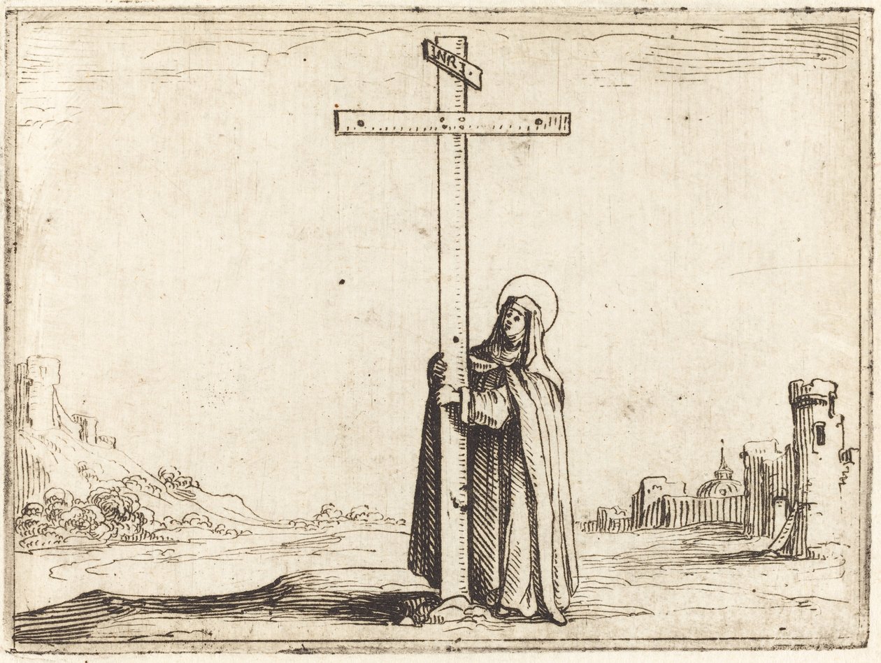 Non die het Heilige Kruis Omhelst door Jacques Callot