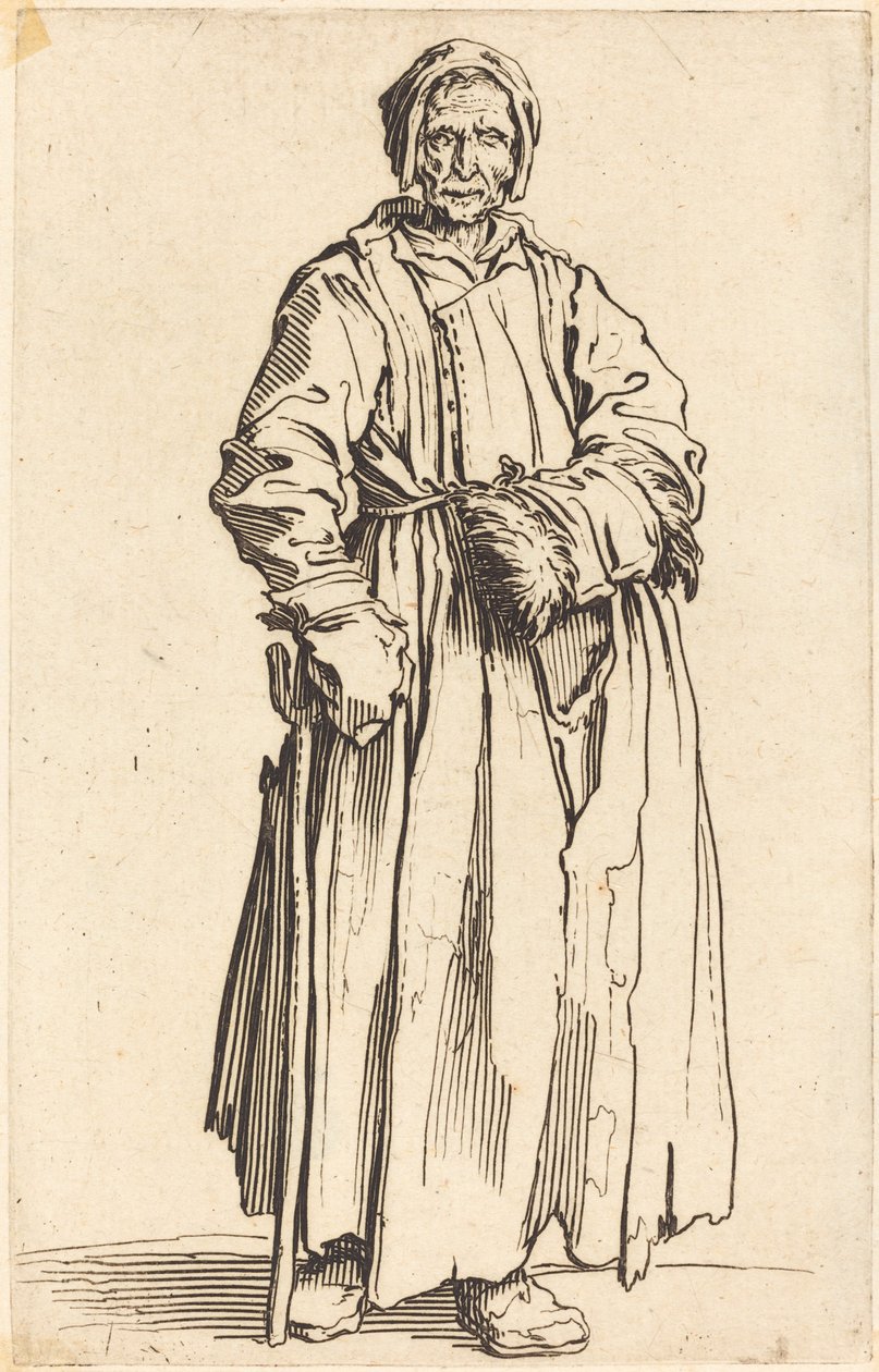 Eenogige Vrouw, c. 1622 door Jacques Callot