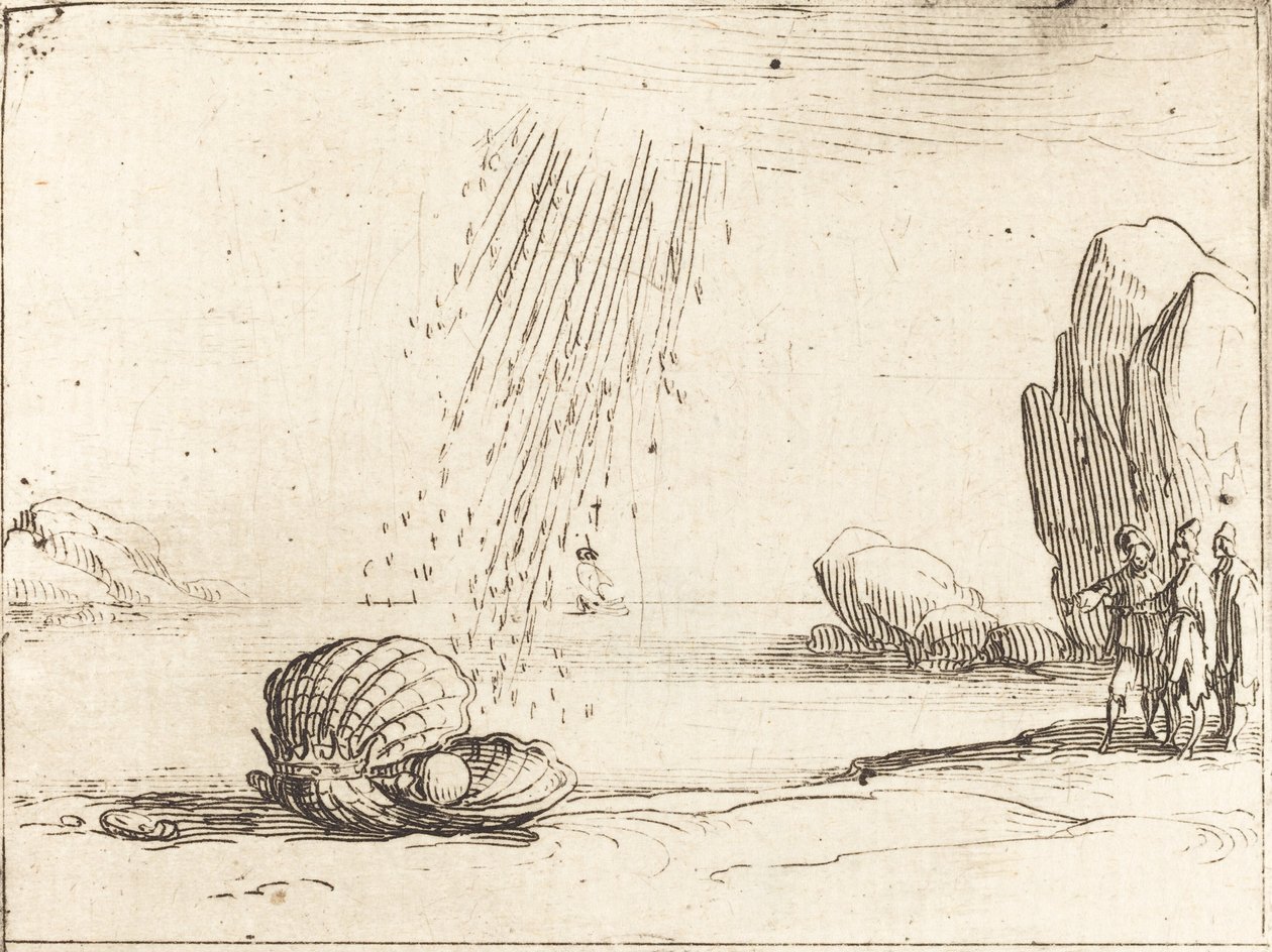 Oester met Parel door Jacques Callot