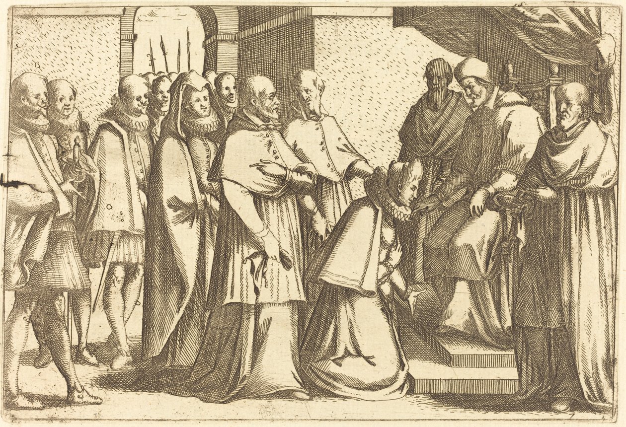 Pauselijke Audiëntie door Jacques Callot