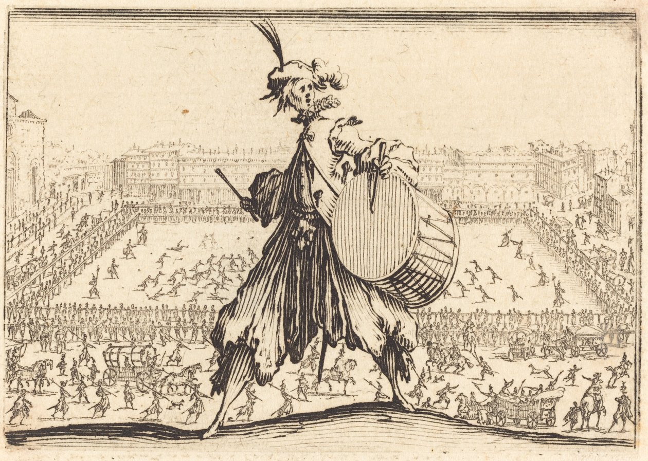 Piazza Santa Croce, Florence door Jacques Callot