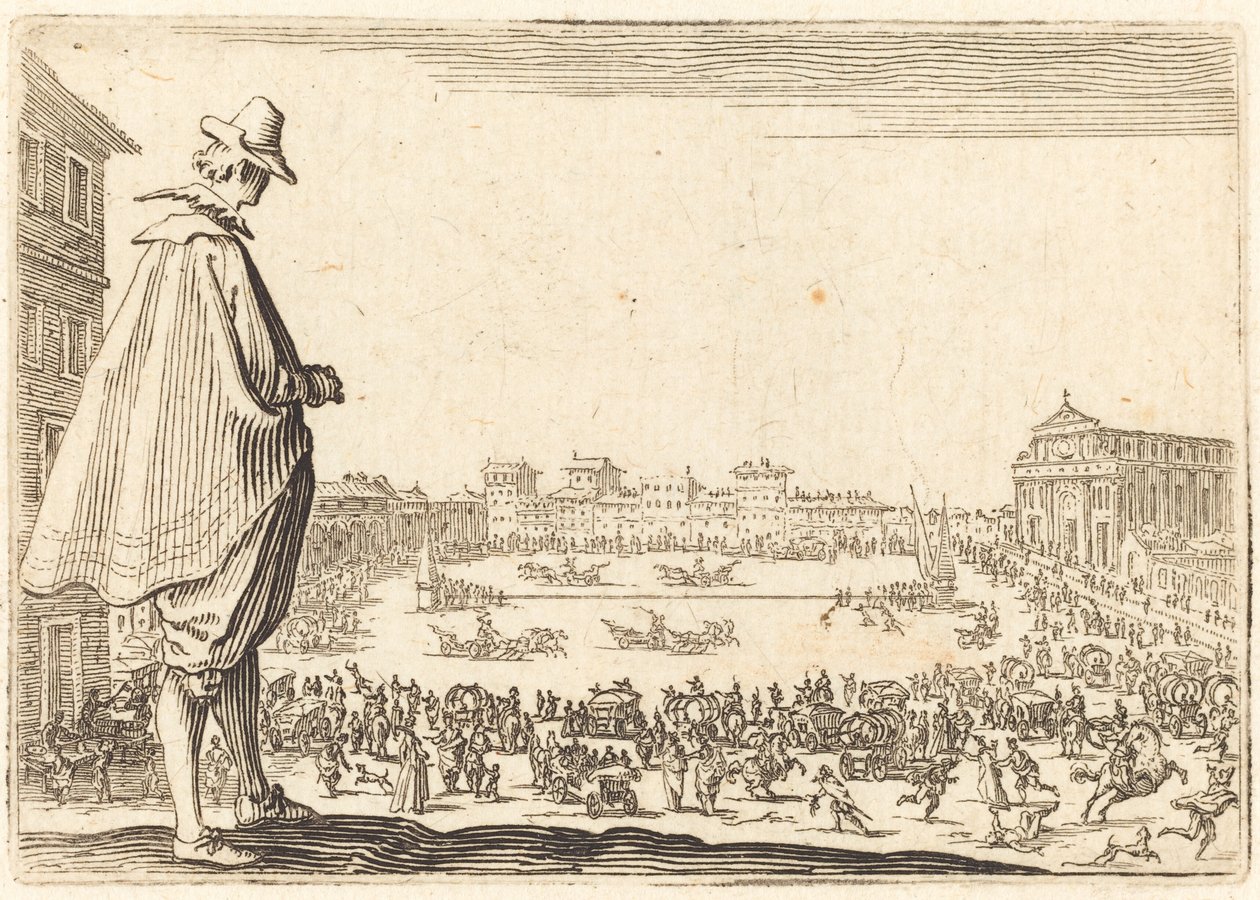 Piazza Santa Maria Novella, Florence door Jacques Callot