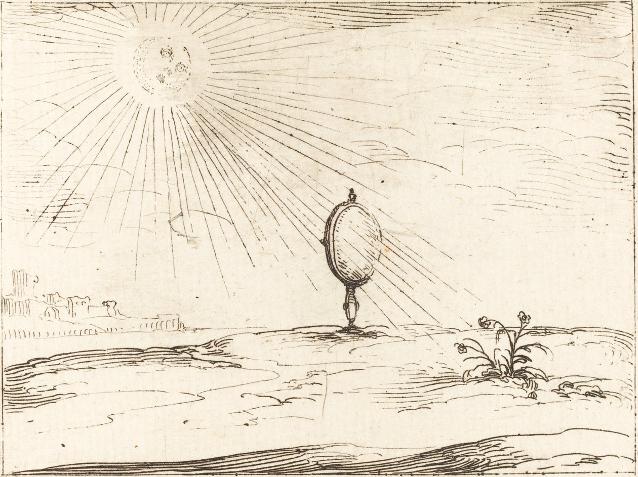 Stralen van de zon door Jacques Callot