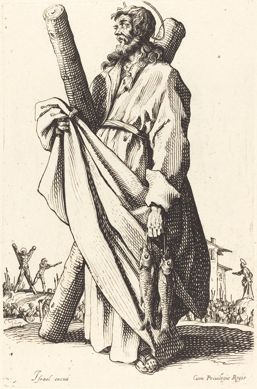 Sint Andreas door Jacques Callot