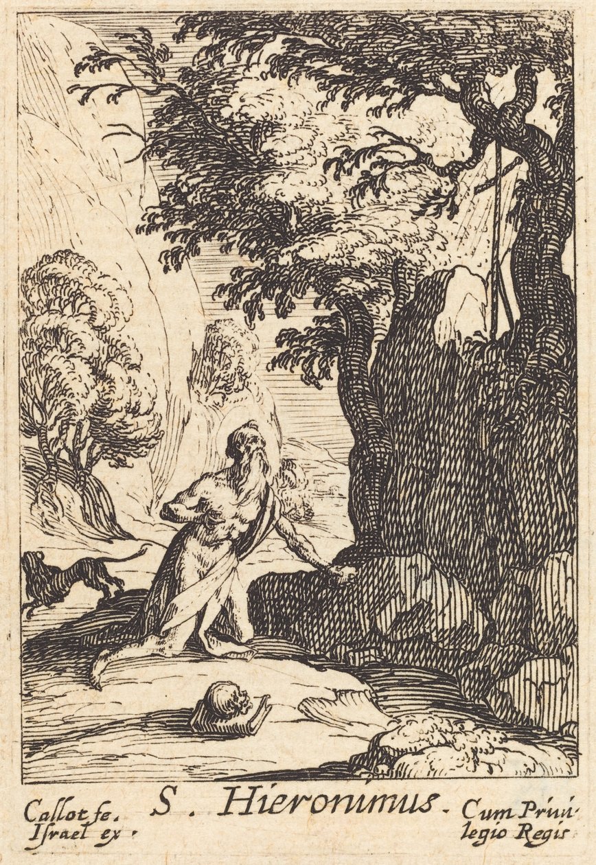 Sint Hiëronymus door Jacques Callot