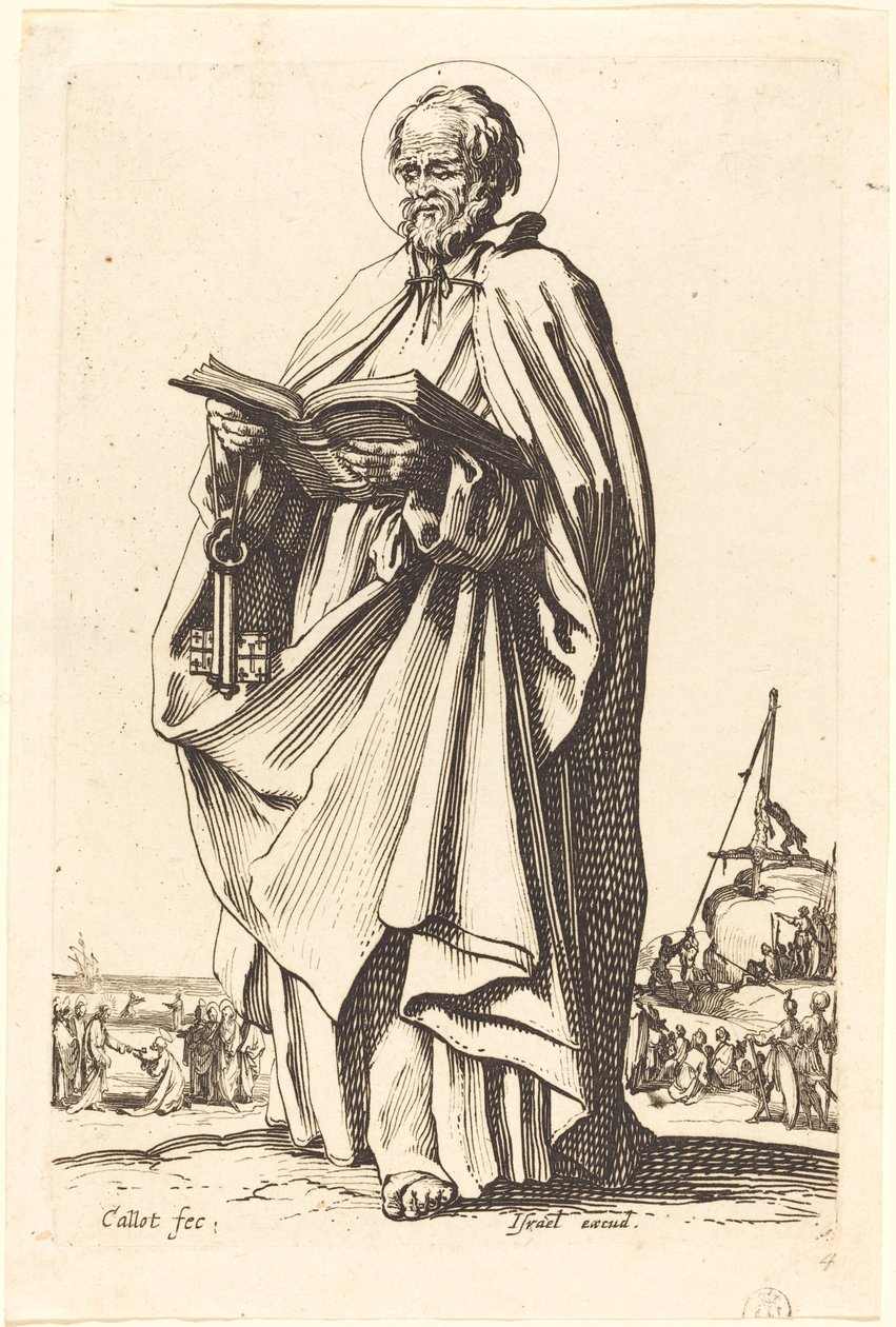Sint Petrus door Jacques Callot