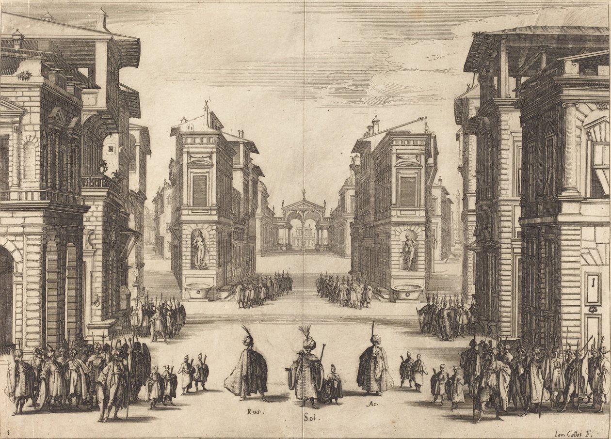 Solimano, Act I door Jacques Callot